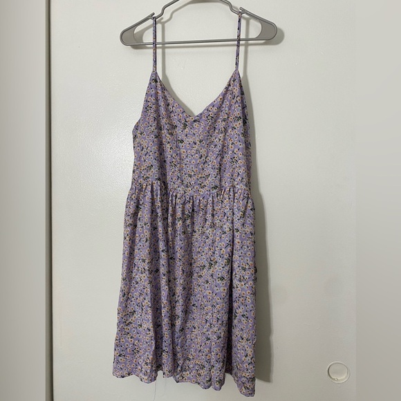 SHEIN Dresses & Skirts - Light purple SHEIN dress with white flowers size 2XL